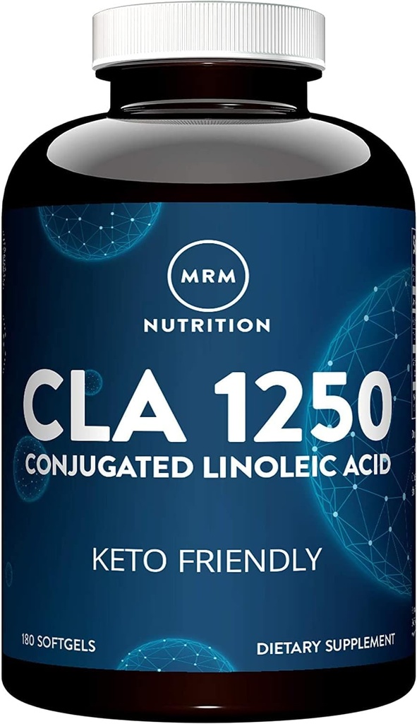 MRM Ernæring CLA 1250 | Keto Vennlig | 80% CLA høy styrke | 1000mg CLA per kapsel | Sunn fett | Glutenfri | 30 Serveringer