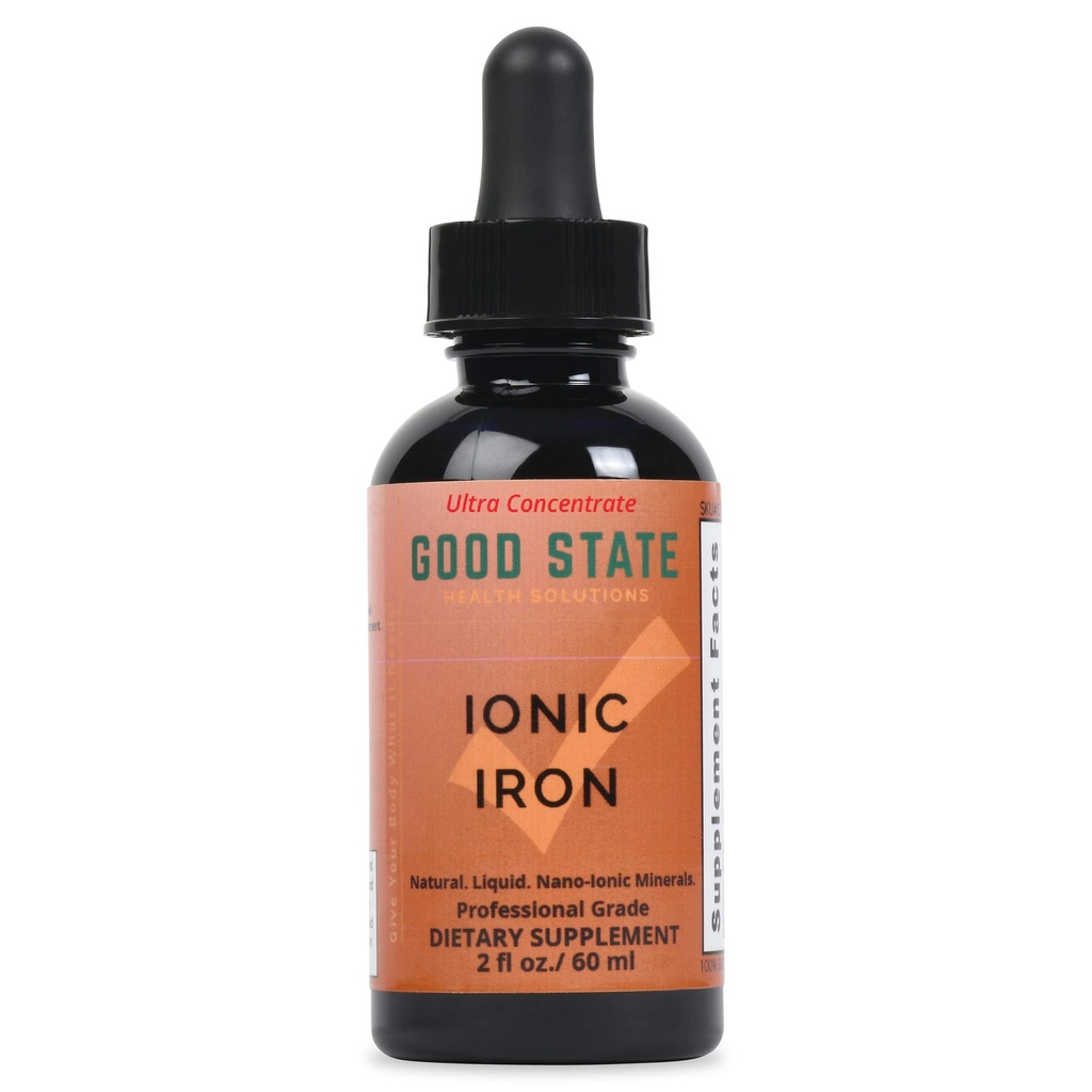 God State flytende ionisk jern ultrakonsentrat (10 dråper er lik 2 mg - 100 porsjoner per flaske)