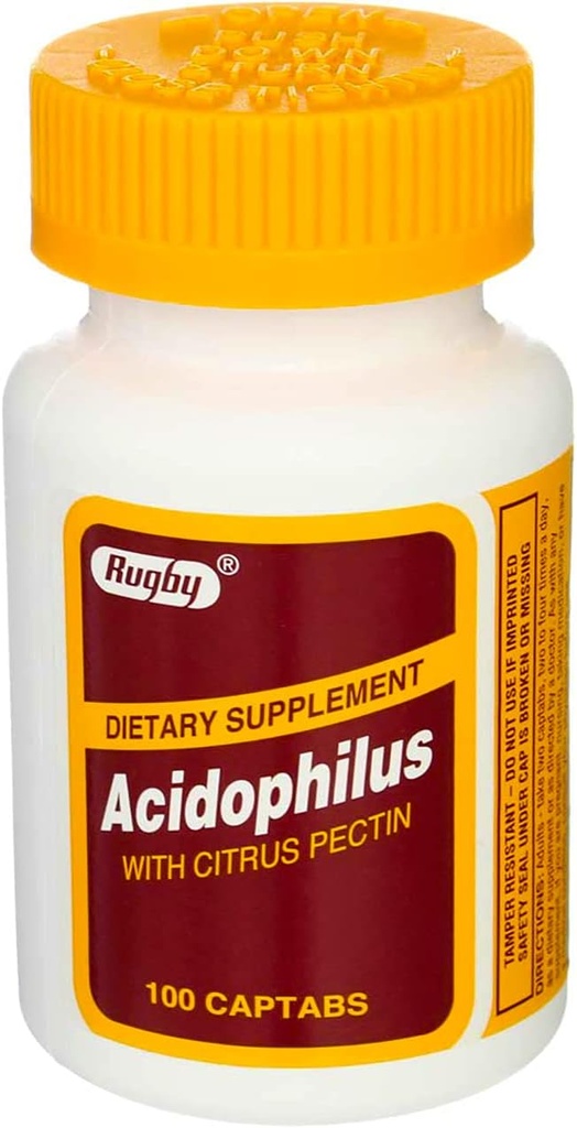 Rugby Acidophilus Ekstra styrke m/ L-sporogenes 100 Captabs by Rugby