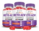 (3 pakke) Ultra rask keto ACV Gummies Ekstreme 2000MG Ultraquick keto Gummies Apple Cider vinegar Formulert med Pomegranate Beet Juice pulver B12 Vegansk ikke GMO 180 Gummys