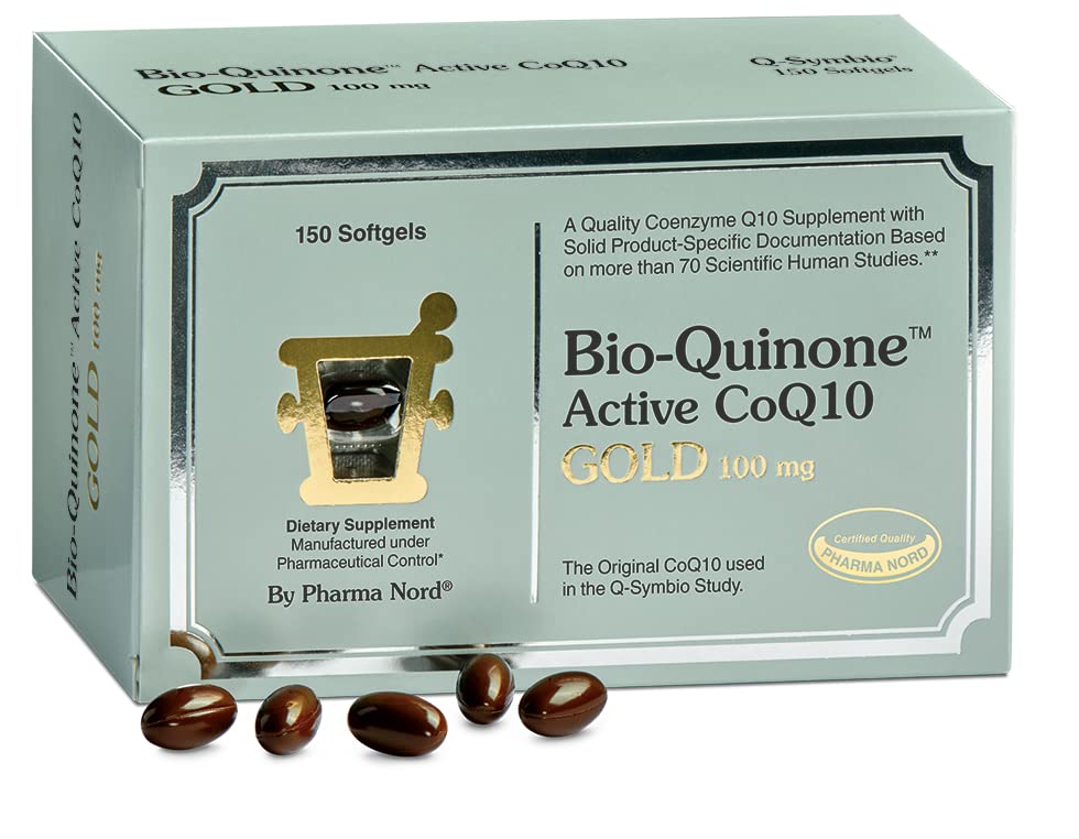 Pharma Nord Bio-Quinone Gold Coenzym Q10 100mg | Den opprinnelige CoQ10 | høy absorpsjon, støttet av forskning | Essential Antioksidant for energi, hjertehelse og fruktbarhet støtte*