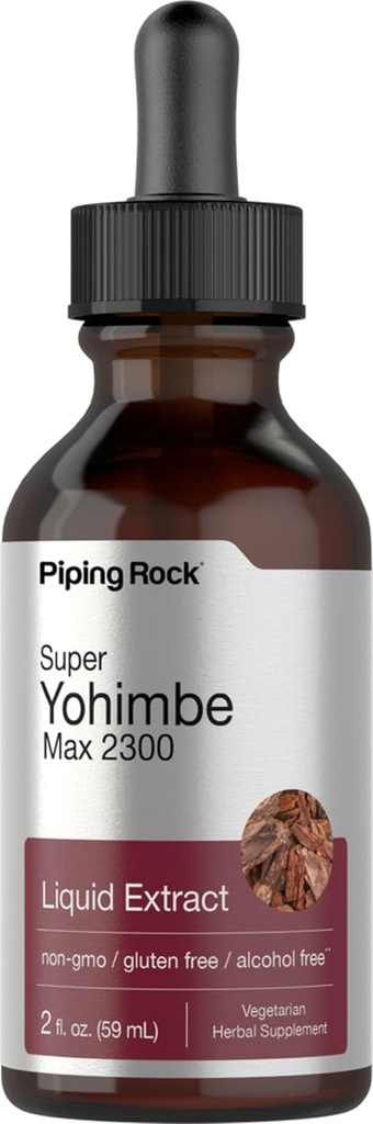 Super Yohimbe Max flytende ekstrakt alkohol gratis, 2300 mg, 2 fl oz (59 ml) Dropper flaske
