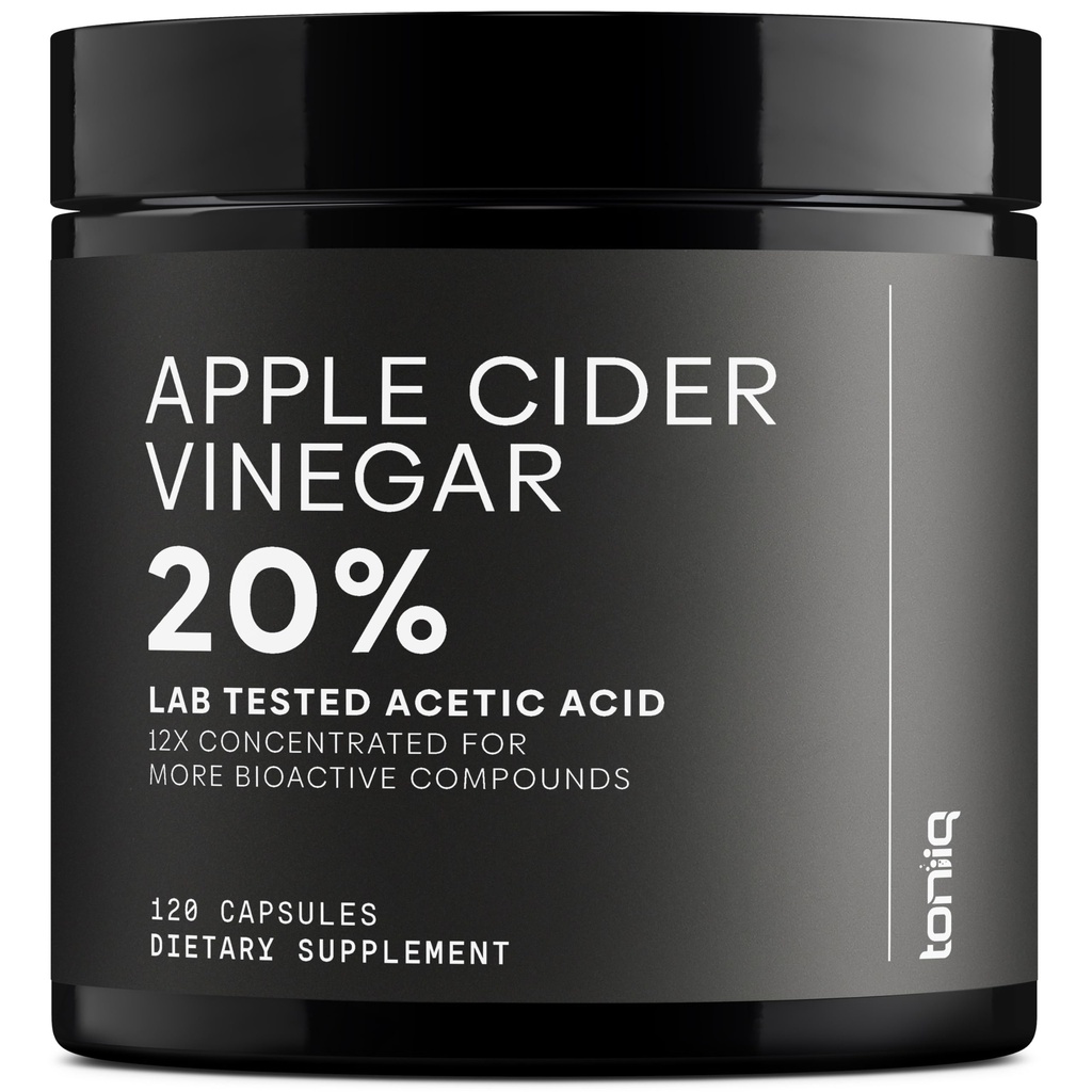 Apple Cider Vinegar Capsules - Ultra høy styrke 2,010 mg formel med 20% eddiksyre & Cayenne Pepper - laget med moren - tredjeparts Lab testet - 120 kapsler