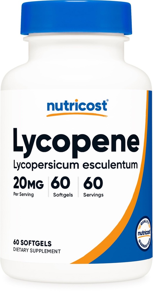 Nutricost Lycopen (20mg) 60 Softgels - Glutenfri, ikke-GMO