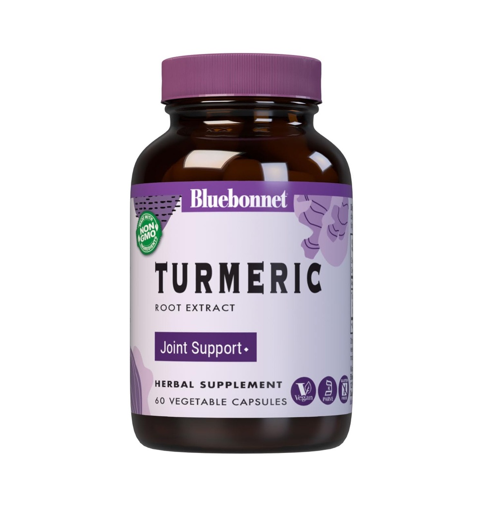 BlueBonnet Turmeric Root Extract Supplement, 60 greve