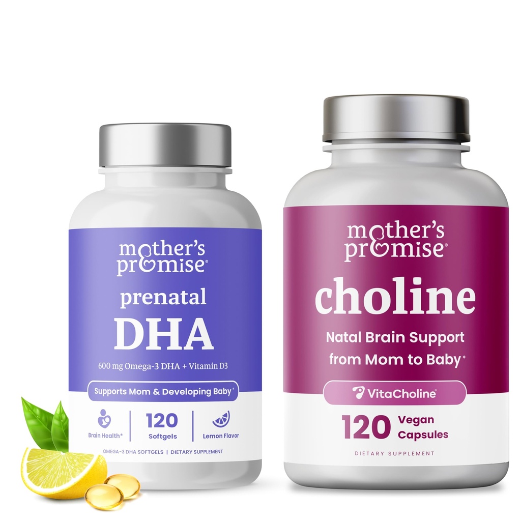 Mors løfte Prenatal DHA & Choline Capsules Bundle