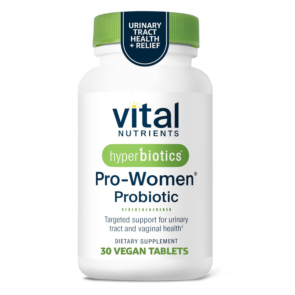 Hyperbiotika Vital næringsstoffer Pro kvinner probiotika for kvinner | Vaginale probiotika for PH Balance | Oral probiotika for Vaginal helse og urinveis | 6 målrettede struts | 30 Vegan tabletter