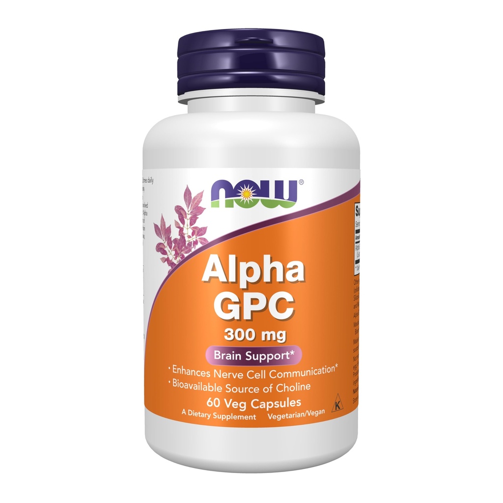 Nå Mat Nå Matvarer Alpha Gpc 300mg, 60 Veg Caps (pakke med 2)