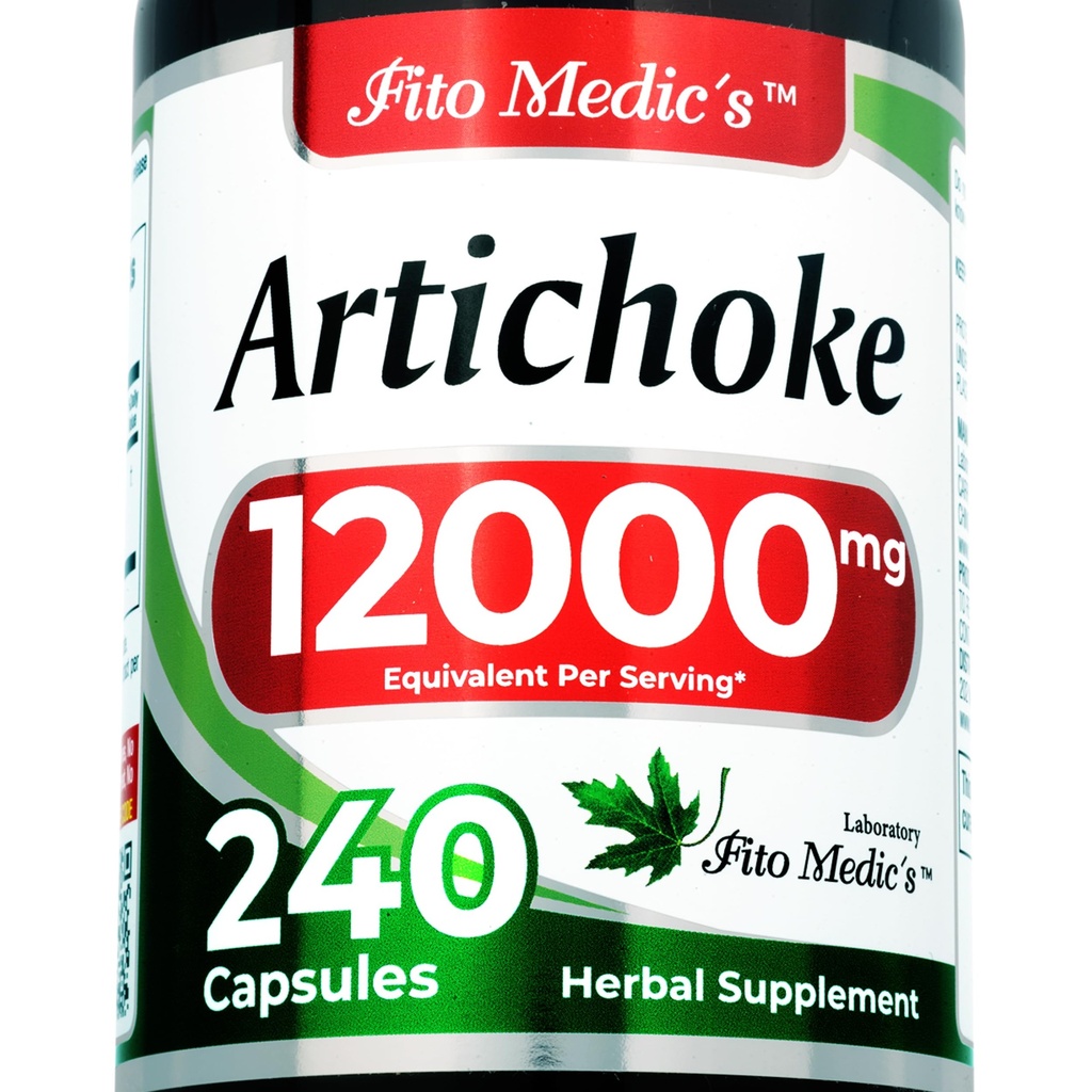 FITOCIC'S Lab | Artichoke ekstrakt | Artichoke ekstrakt kapsler |240 kapsler |12000 mg | alcachofa.