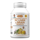 ANDREW LESSMAN PC lever og hjerne fordeler 60 Softgels - Fosfatidylkolin, viktigste byggeblokk for sunn lever og hjerne struktur, funksjon. Ingen additiver. Lett å svelge Softgels