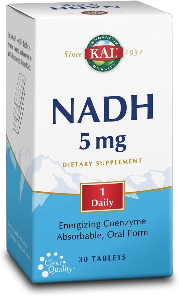 KAL 5 Mg Nadh tabletter, 30 teller