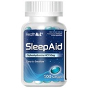 HealthA2Z søvnhjelp, Diphenhydramin Softgels, 50 mg, støtter dypere, hvilelig sovende, ikke habit-forming (100 greve)