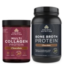 Antikkens Nutrition Multi Collage Protein pulver, sjokolade, 40 serveringer + Bone Broth Protein pulver, sjokolade, 40 serveringer