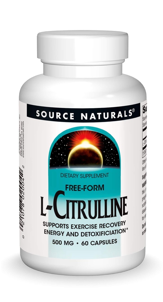 Kilde Naturals L-Citrulline - Støtter øvelsesgjenvinning, energi og avgiftning*, 500 mg - 60 kapsler