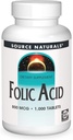 Kilde Naturals Folic Acid 800 mikrog Diett Supplement - 1000 tabletter