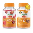 Livlig Sink 25mg Kids + vitamin C Kids, Gummies Bundle - Great Tasting, Vitamin Supplement, Glutenfri, GMO Gratis, Chewable Gummy