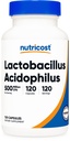 Nutricost Lactobacillus Acidophilus 500 millioner CFU Per servering (120 kapsler)
