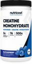 Nutricost Kreatin Monohydrat pulver (blå bringebær), 500 gram (1,1 LBS)