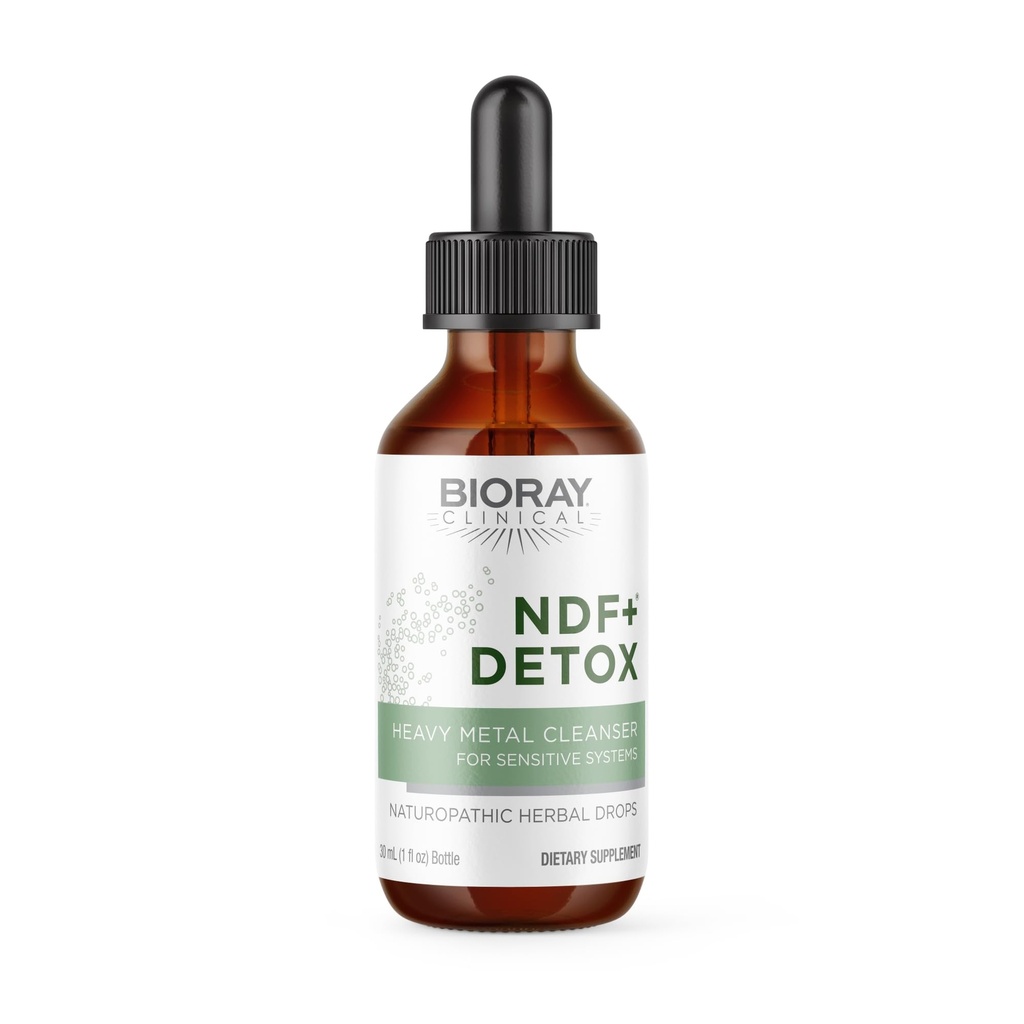 BIORAY klinisk NDF Plus - 1 fl oz - naturlig fjerner toksiner fra kroppen - ikke-GMO, vegetarisk, glutenfri
