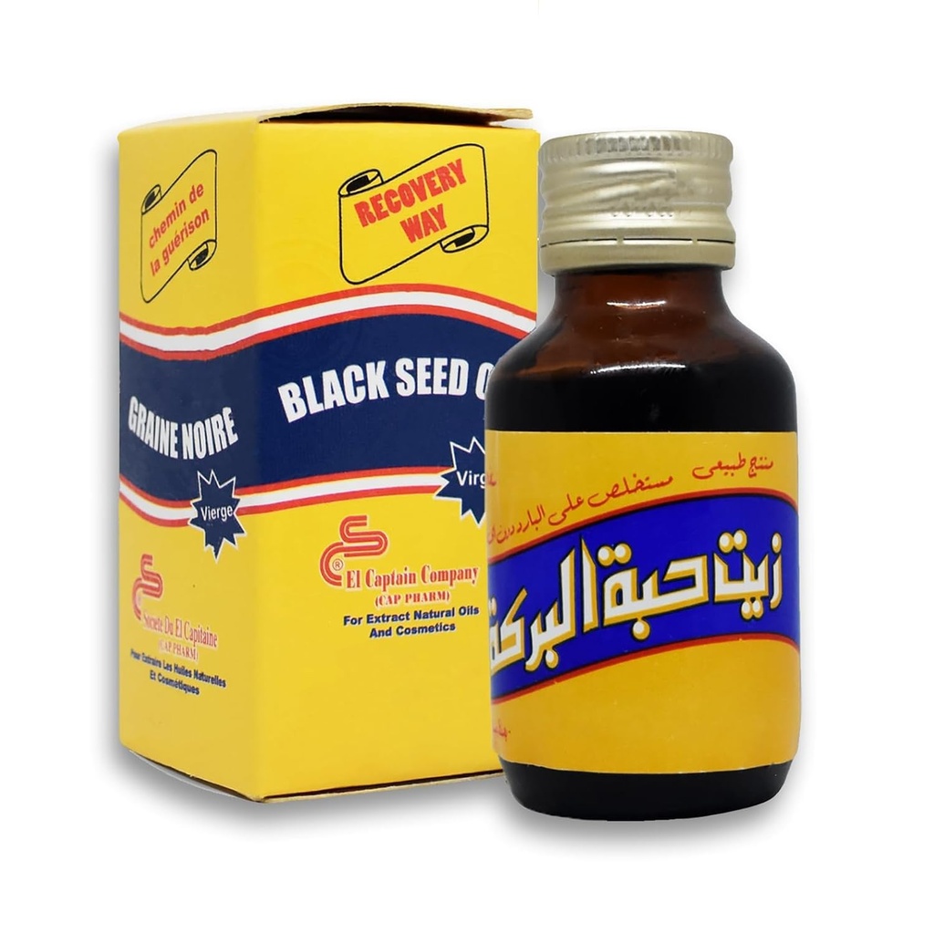 El Captain Virgin Black Seed Oil Nigella Sativa 250ml (Storeste størrelse)