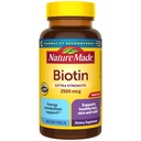 Naturlaget Biotin 2500 mcg Ekstra styrke, Biotin kosttilskudd støtter sunn hårhud og negler, 150 mcg, 150 dagers forsyning