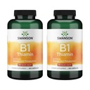 Swanson Vitamin B1 (Thiamin) - fremmer sunn metabolisme og gir energistøtte - Naturlig vitamin Supplement støtte Optimum Nerve Cell funksjon - (250 kapsler, 100 mg hver) (2 pakke)