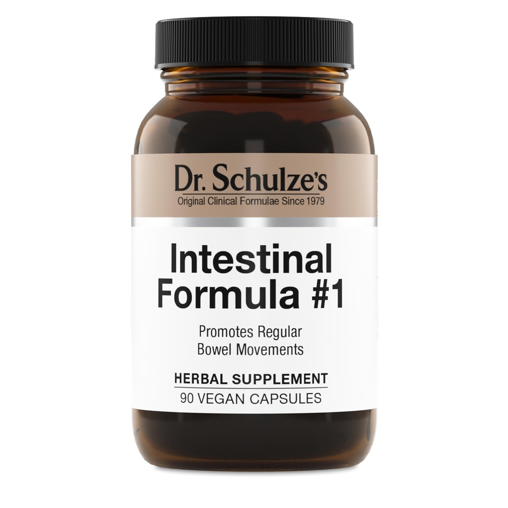 Dr. Schulze's Intestinal Formula #1 Colon Bowell Cleanse Laxative kapsler, 90 greve (90 kapsler) - Emballasje May Vary