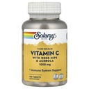 SOLARAY Vitamin C 1000 mg timed release kapsler med rose HIPS & Acerola Bioflavonoider, to-stage for høy absorpsjon og hele dagen immunfunksjon støtte, 60 dagers garanti (100 serveringer, 100 tabletter)