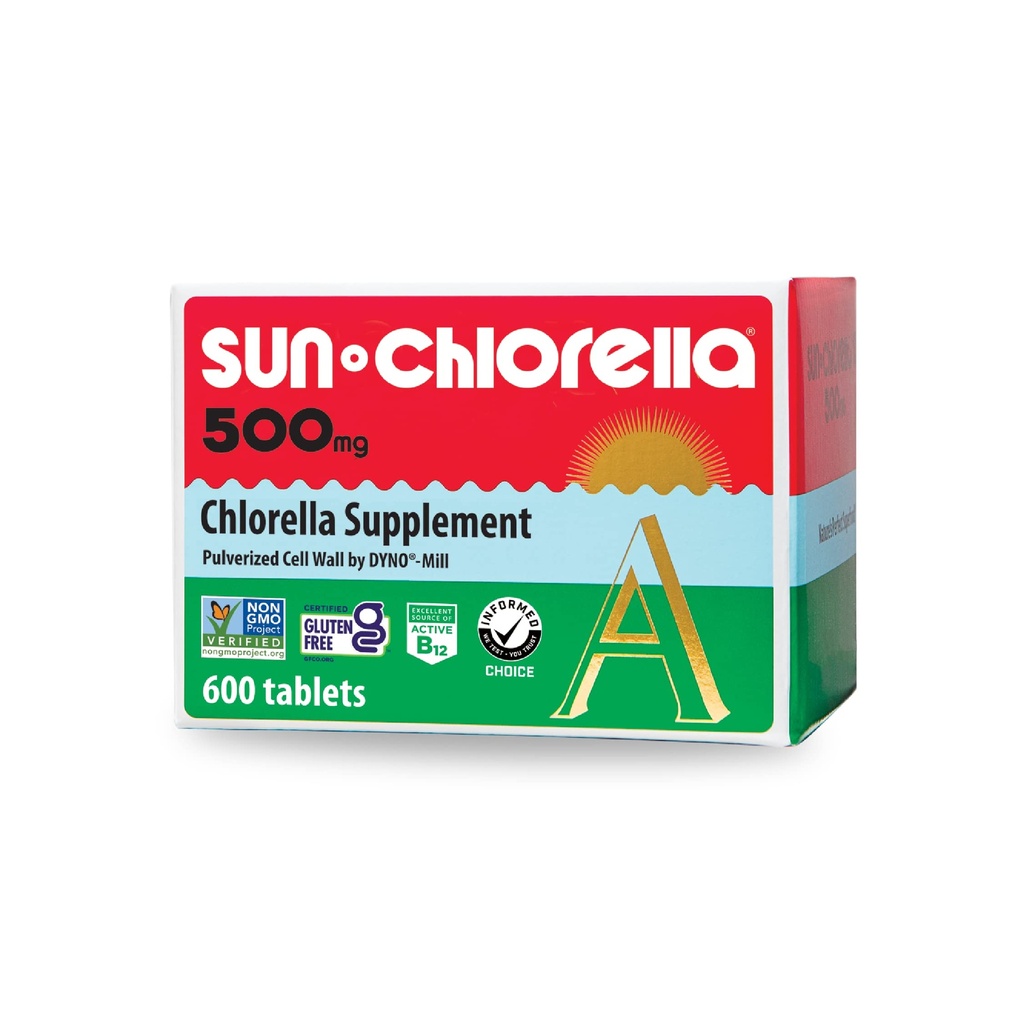 Sun Chlorella En tabletter - 500 mg - 600 tabletter