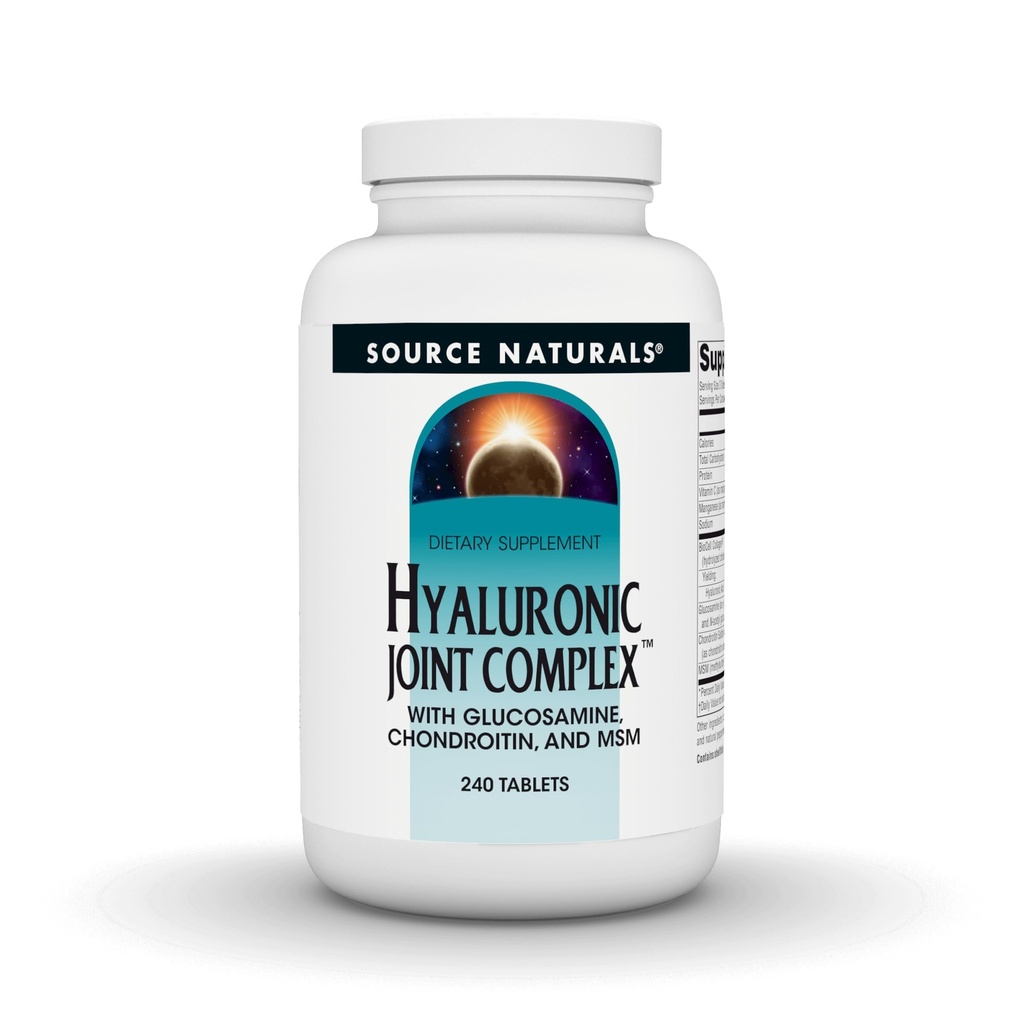 Kilde Naturals Hyaluronic Joint Complex med glukosamin, Chondroitin & MSM Ekstra styrke - 240 tabletter