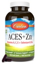 Carlson - ACES + Zn, Vitaminer A, C, E + Selenium & Sink, Multivitamin med sink, Cellular Health & Immune Support, Selenium Multivitamin, Antioksidant, 360 Softgels