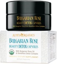 Alteya Organics Rose Beauty Detox Capsules - USDA Certified Organic med bulgarsk roseolje og Oenothera Detox Complex - 30 Serveringer