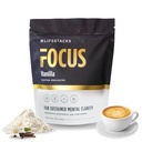 Fokus Kaffekremer for energi og klarhet - MCT pulver + nootropics + Adaptogens - Økt produktivitet uten jitters eller krus - keto, vegansk, 0 sukker - med Taurin, L-tyrosin, Rhodiola