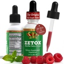 ZETOX | Zeolite Detox for barn og voksne | Forbedret med Metyl Vitamin B12 og D3 | Premium Grade flytende Clinoptilolit Zeolite Drops | Støtter Gentle Daily Detox, Energi og Fokus (60 Serveringer)