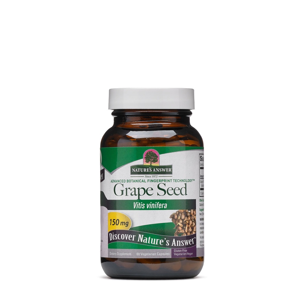Naturens svar Grape frø vegetariske kapsler, 60-talls