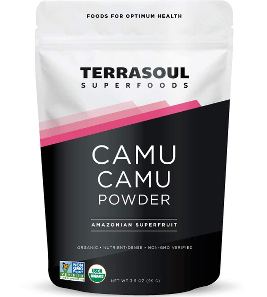 Terrasoul Superfoods Organic Camu Camu Powder, 7 Oz (2 Pack) - Rå C-vitamin