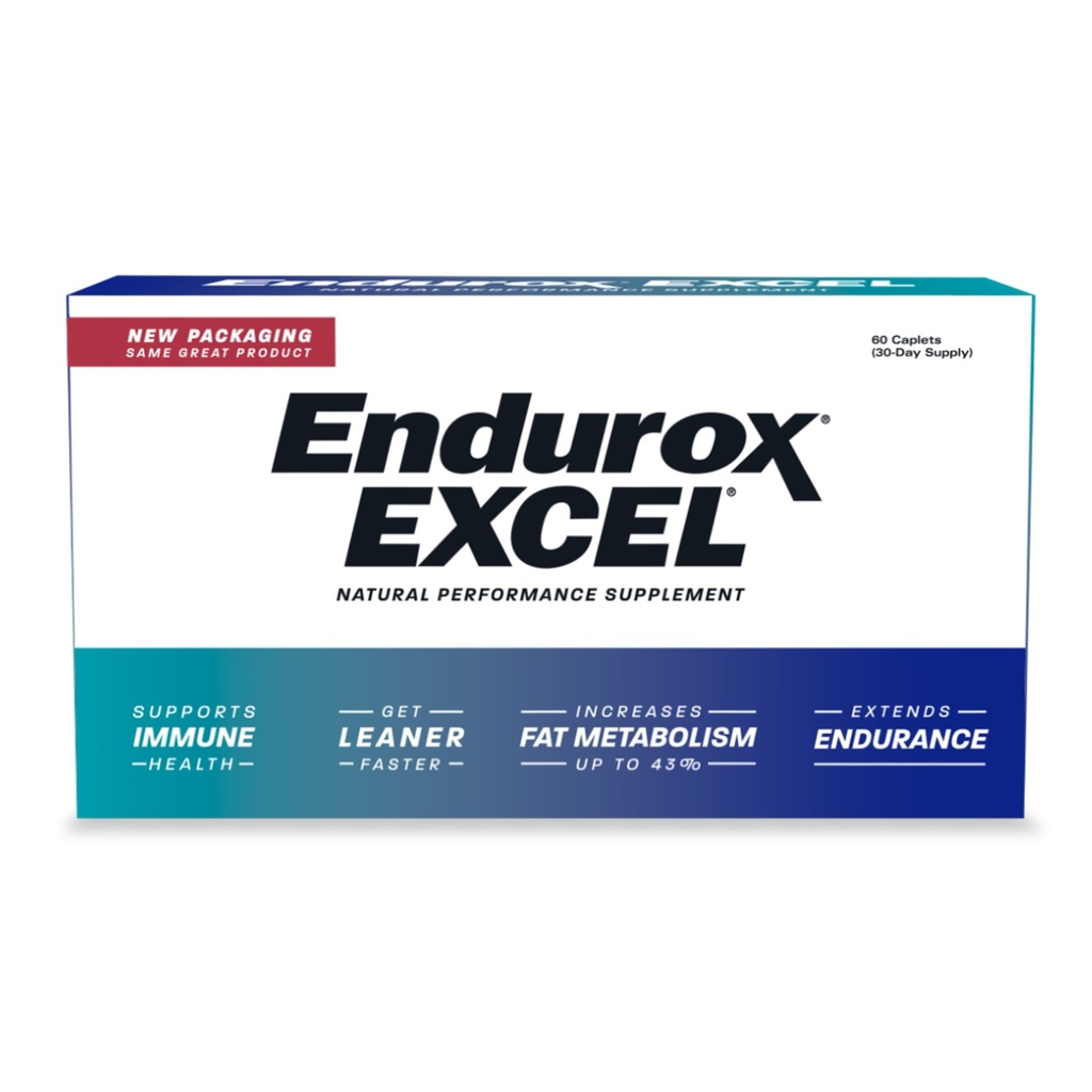 Pacific Health Endurox Excel Natural Performance Supplement, øker metabolisme og bygg Endurance med Ciwujia (Ginseng) Root - 60 Caps
