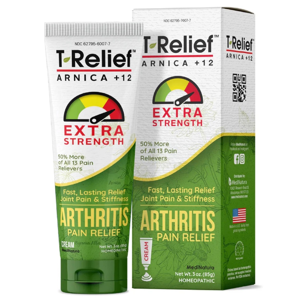 T-reduser ekstra styrke artritt cream Arnica + 12 smerte lindring naturlige medisiner hjelpe Soothe Soreness Stivhet Aches & smerter i ledd naturlig - 3 oz