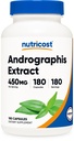 Nutricost Andrographis Extract 450mg, 180 vegetariske kapsler - Ikke-GMO & Glutenfri