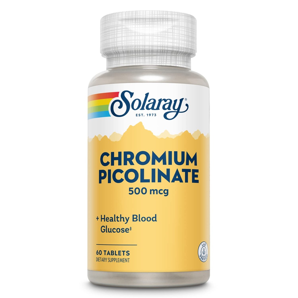 Solaray Chromium Picolinat Tabletter, 500 mg | 60 greve