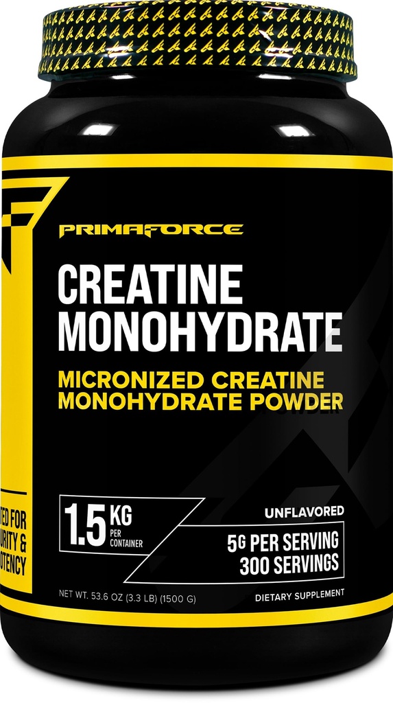 Primaforce Kreatin Monohydrat Supplement – 1,5 KG - Mikronisert pulver