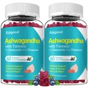 2 Pack Ashwagandha Gummies, Støtte for immunitet, Relaxation, rolig Mood & Zzz, Ashwagandha Supplement for menn og kvinner, Naturlig Blåbær Flavor, 120 greve