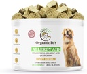Herbal Dog Allergy Relief med SEA KELP - Colossum - Quercetin - Mushrooms - Omega + 11 Naturlig Allergi Relief Urter - Myke Chews for hud og sesong allergier
