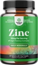 Sink 50 mg immunstøtte Supplement - Zink Complex Supplement for immunsystem og for å forbedre hår hud og negle vitaminer - lett å svelge potent daglige tabletter for voksne