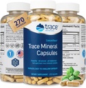 Trace Minerals Lav-Sodium ConcenTrace Capsules - Supplement til å støtte Bone Helse og Kropp Energi - Sunn Hydration & Electrolyte Support Supplement - 270 Kapsler (90 Serveringer