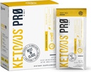 Pruvit Keto//OS Pro Banan Cream + MCT ketoner - Keto//OS Pro Supplement for energiforsterkning, bedre sammensmeltning og bidrar til å bekjempe aldringsprosessen - 20 pakker
