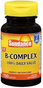 Sundance vitaminer B-Complex 100% daglig verdi, 100 telle hver (2)
