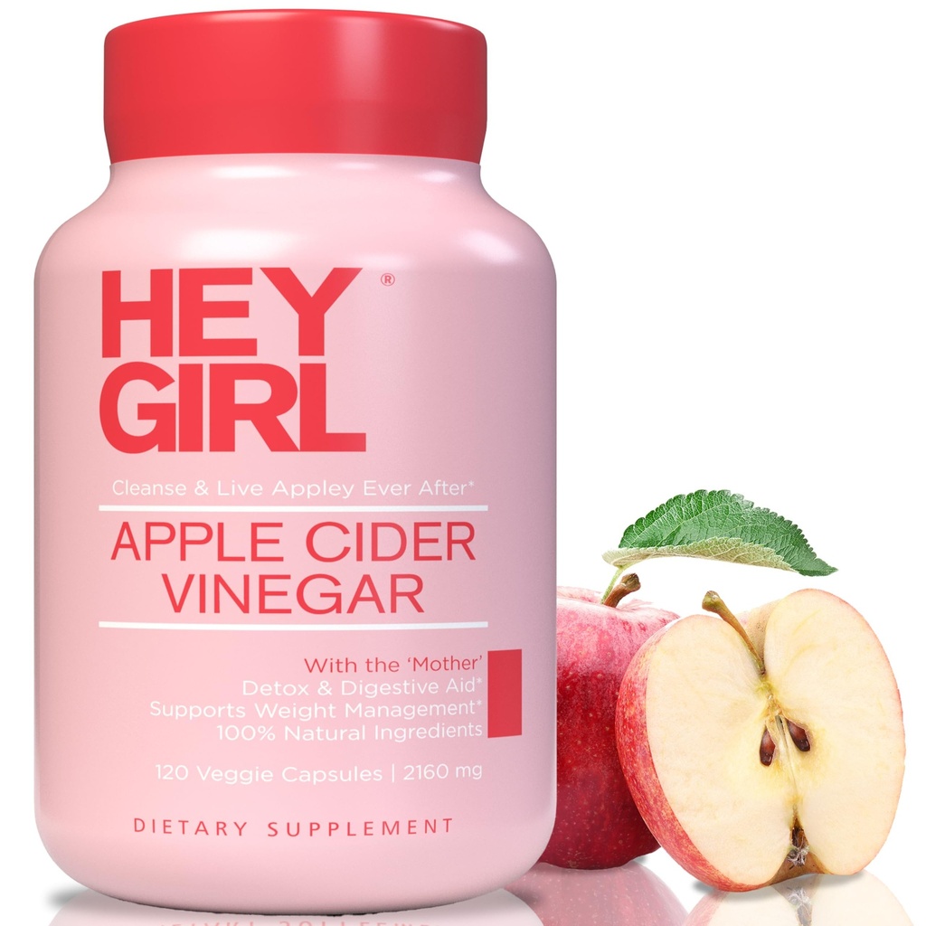 Apple Cider Vinegar Capsules med The Mother - 2160mg Apple Cider Vinegar piller med Cayenne Pepper - 120 Vegan ACV kapsler med mor for Detox Cleanse, Keto, Digestion & Bloating