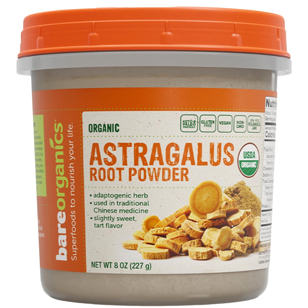 BareOrganikk organisk Vegan Astragalus, 8 Ounce