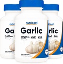 Nutricost hvitløk 1000 mg, 240 Softgels (3 flasker) - Odorless, Premium Glutenfri Supplement